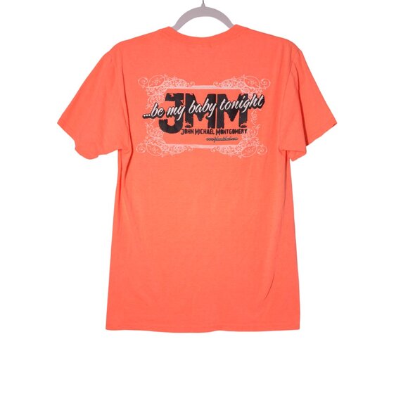 John Michael Montgomery Be My Baby Tonight Lyrics USED Shirt (S, Country Music) - Picture 2 of 7